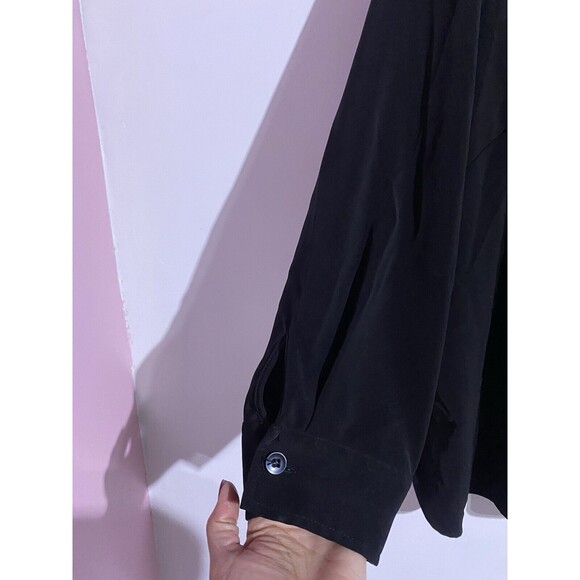 Susan Graver Tunic 3X Black Weekend Liquid Knit Fall Minimalist Quite Luxury - Picture 8 of 11